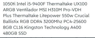 Ordenador Gaming RGB Blanco