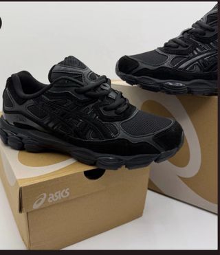 ASICS GEL Zapatillas Negras Nuevas