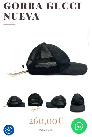 Gorra Gucci Negra