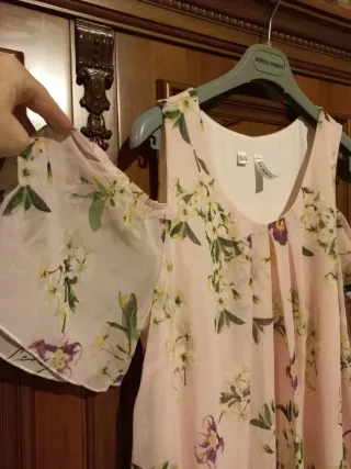 Abito donna rosa floreale