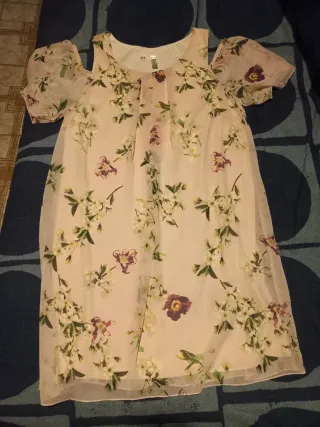 Abito donna rosa floreale