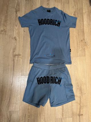 Conjunto Hoodrich Camiseta y Pantalón Corto Azul