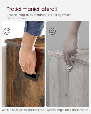 Baúl, Banco de Almacenamiento, Puff Organizador Con 2 Bisagras de Seguridad, Zapatero, Estilo Rústico, 40 X 100 X 46 Cm, para Pasillo, Dormitorio, Sala de Estar, Marrón Vintage LSB060T01