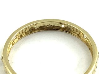 anillo oro 18k con piedra con circonita t. 17 (18,16 mm)