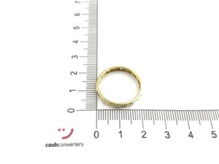 anillo oro 18k con piedra con circonita t. 17 (18,16 mm)