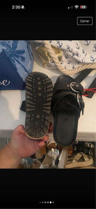 Sandalias negras mujer talla 38