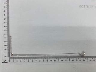 cadena plata 925mm con piedra con circonita 19 2.5cm