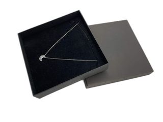 cadena plata 925mm con piedra con circonita 19 2.5cm