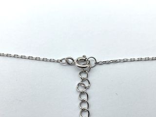 cadena plata 925mm con piedra con circonita 19 2.5cm