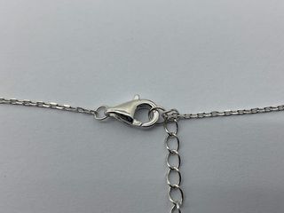 cadena plata 925mm con piedra con circonita 19 2.5cm