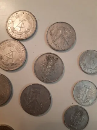Lotto monete RDT (DDR) 1, 5, 10, 50 Pfennig