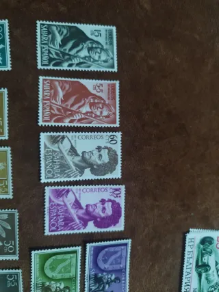 Lote 11 sellos Sáhara Español 1953-1956