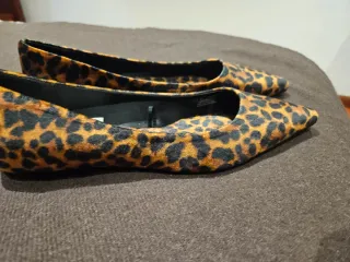 Bailarinas Zara Animal Print Talla 37