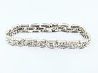 pulsera oro 18k con piedra con diamante