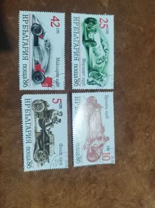 Sellos Coche: Bugatti, Mercedes, Fiat, McLaren