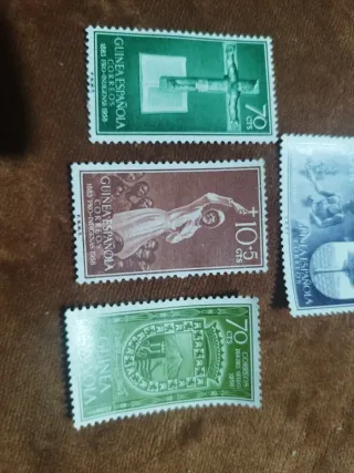 Lote sellos Guinea Española 1956/58