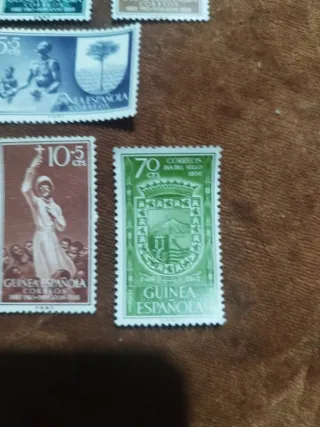 Lote sellos Guinea Española 1956/58