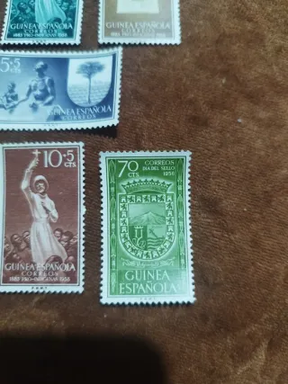 Lote sellos Guinea Española 1956/58