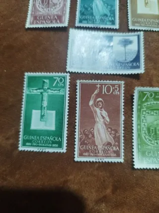 Lote sellos Guinea Española 1956/58
