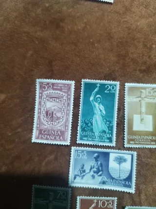 Lote sellos Guinea Española 1956/58