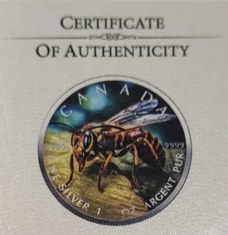 CANADA 2024 1 OZ PLATA 9999 ABEJA