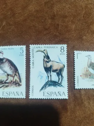 Lote 3 sellos España animales