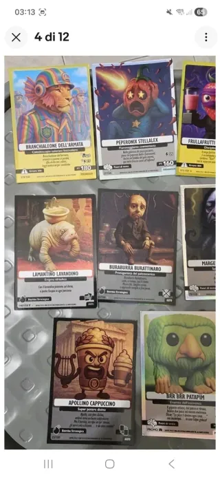 Carte STELLA Brainrot 1°/2°/3° Serie