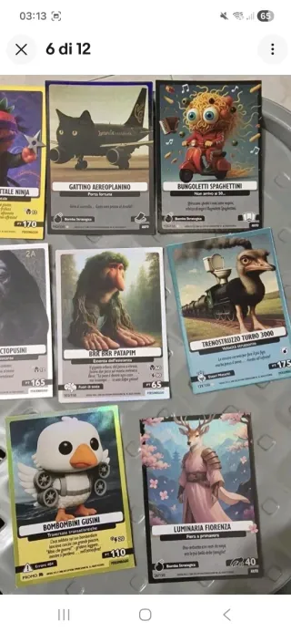 Carte STELLA Brainrot 1°/2°/3° Serie