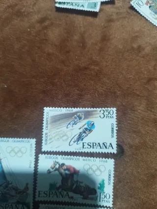 Lote 4 sellos Juegos Olímpicos México 1968