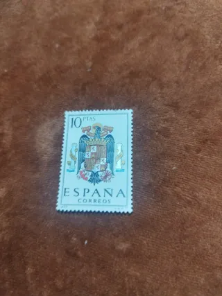 Sello España 10 PTAS Escudo Águila
