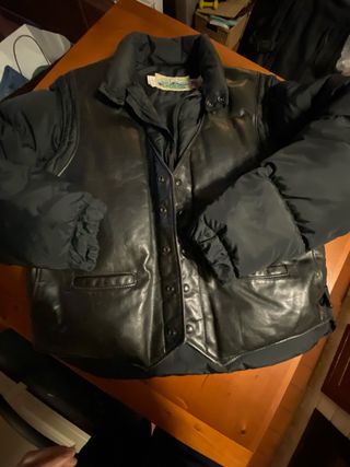 Piumino El Charro sman. gilet pelle