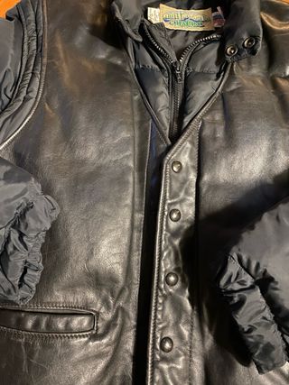 Piumino El Charro sman. gilet pelle