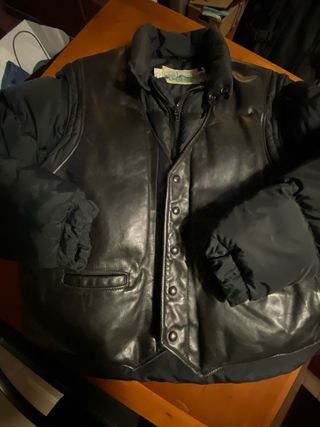 Piumino El Charro sman. gilet pelle