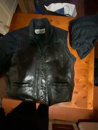 Piumino El Charro sman. gilet pelle