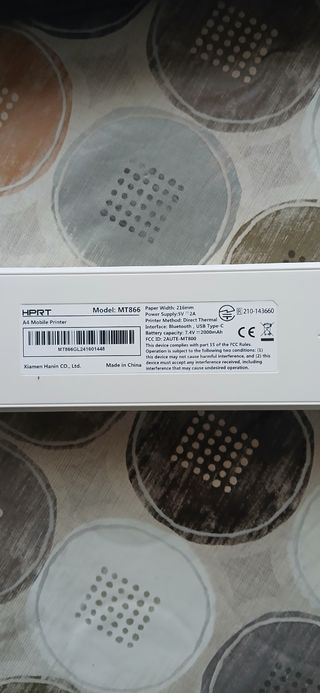 Impresora portatil marca HPRT