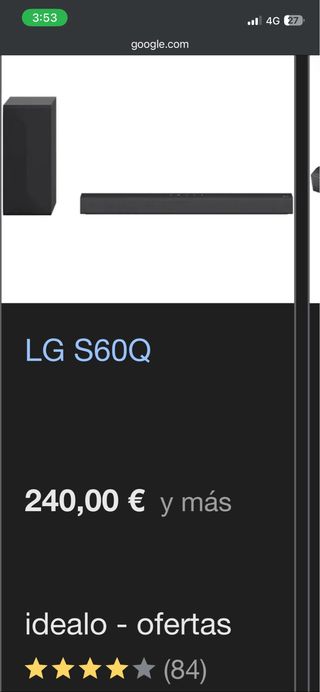 LG S60Q Barra de Sonido Inteligente