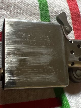 Accendino Zippo Venetian 1989 inciso nome Lucio