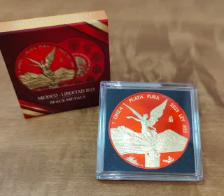 MEXICO LIBERTAD 2023 1 ONZA PLATA 9999 SPACE METAL