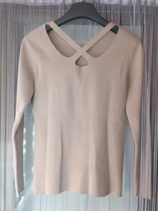 Jersey beige para mujer.
