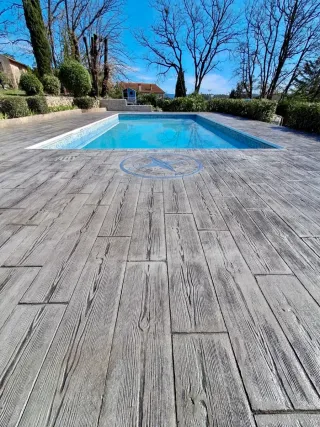 Pavimento de hormigón impreso