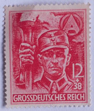 Sello Grossdeutsches Reich 12+38