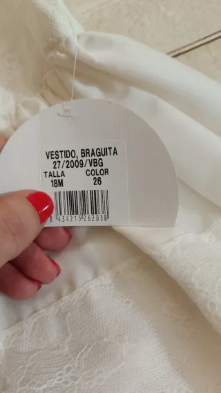 Jesusito, capota y braguita de encaje, Dolce Petit