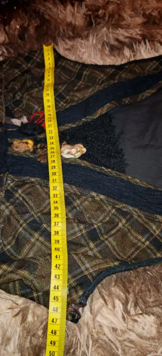 Vestido Negro Bohemio Artesanal 44