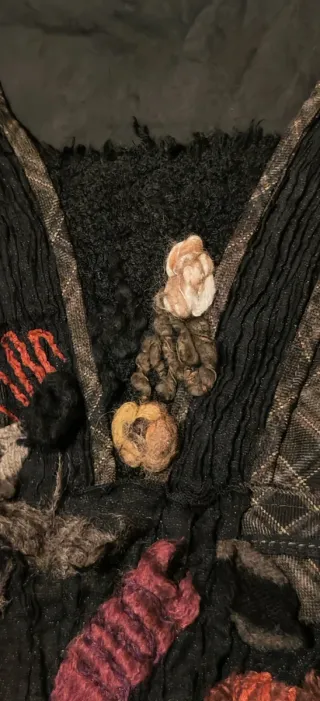 Vestido Negro Bohemio Artesanal 44