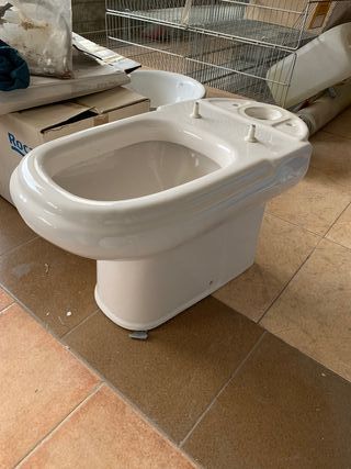 Inodoro Roca Dama Retro Blanco Pergamon Completo