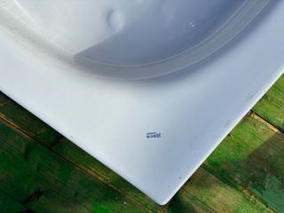 Plato de ducha de cerámica blanco