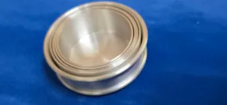 Vaso Hermès Paris Satinado Plateado