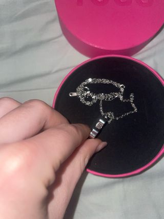 Collar Tous Oso Plata Multicolor