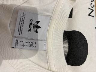 Camiseta Adidas Blanca y Negra Talla S Unisex