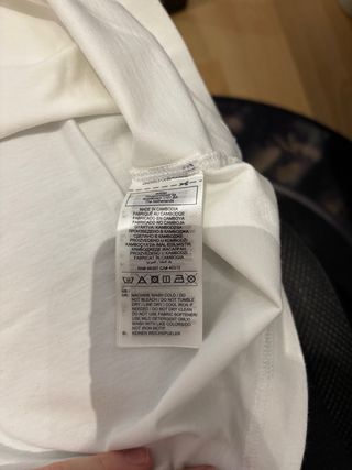 Camiseta Adidas Blanca y Negra Talla S Unisex